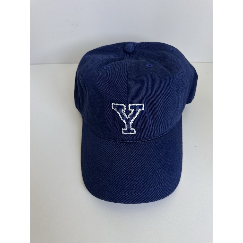 Smathers and Branson Hat Yale Y Golf Hat Adult Blue Needlepoint Cap Strapback